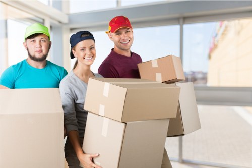Removal team planning a Stratford home move near local residential streets