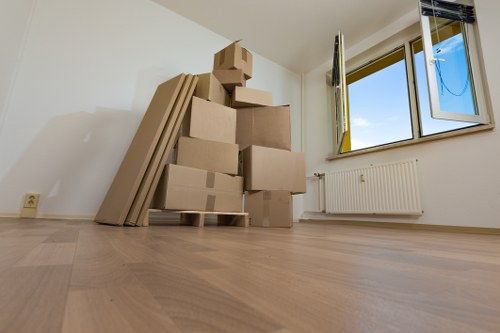 Van loaded with furniture for a Stratford house or flat removal