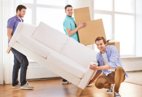Office removals team planning a Stratford business relocation
