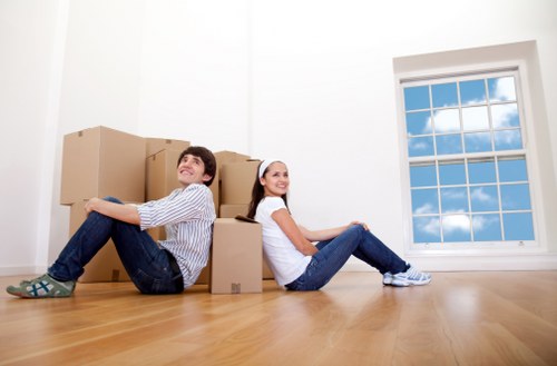 What is included in a moving van service in Stratford