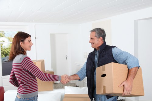 Recycling-separated furniture and packaging prepared for borough waste streams