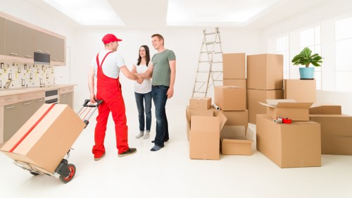 House removalists loading furniture for a Stratford home move