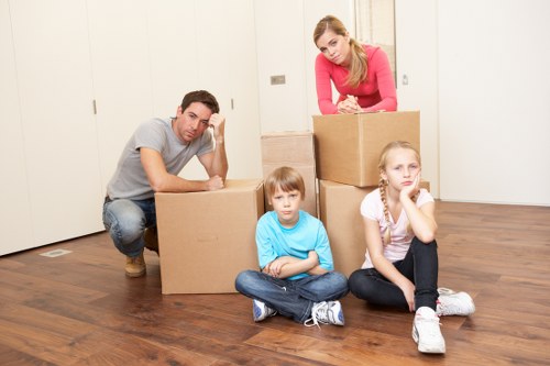 Local movers transporting household items through Stratford streets