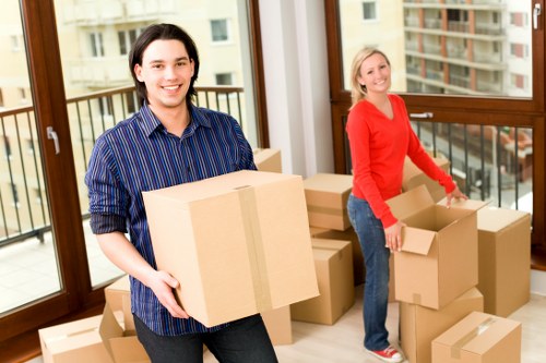 Professional house removals support in Stratford near residential streets